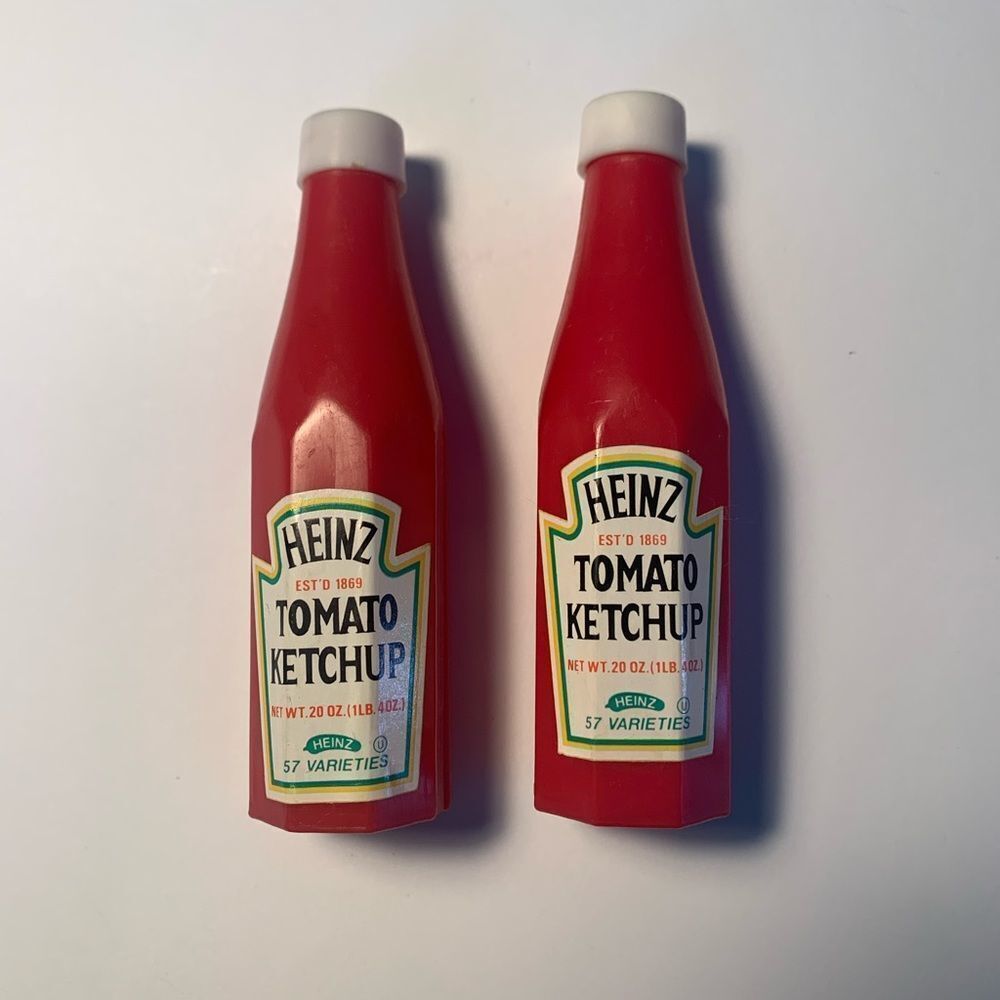 Vintage Ketchup Bottle Salt & Pepper Shaker Set